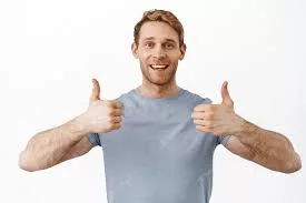Man giving "Thumbs Up" sign. 
